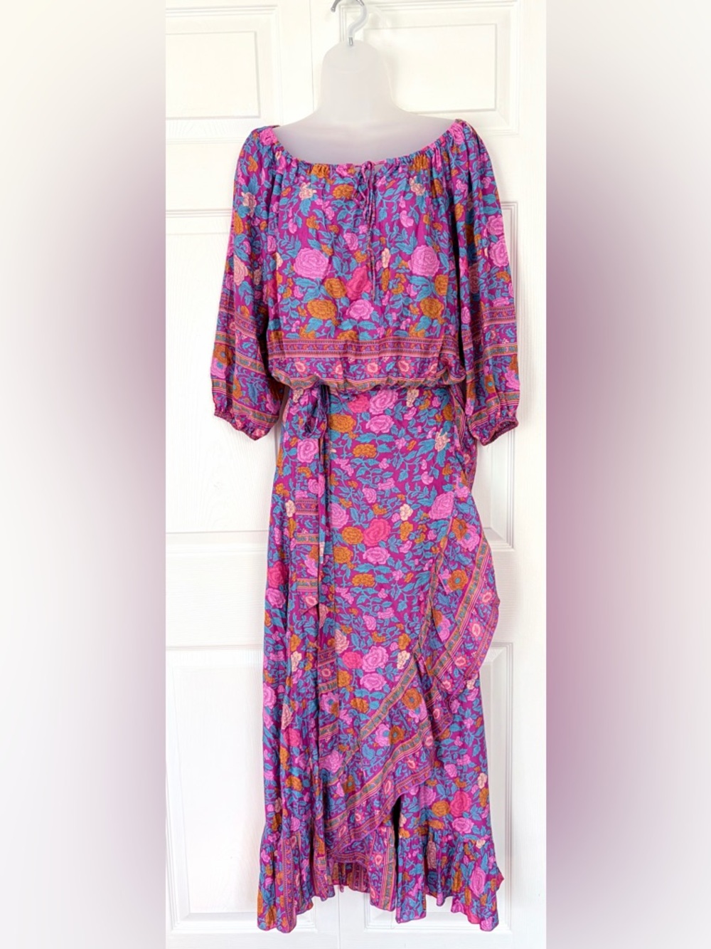 Sea Lustre Women’s Summer Skirt and Blouse Set Bohemian printed maxi skirt M